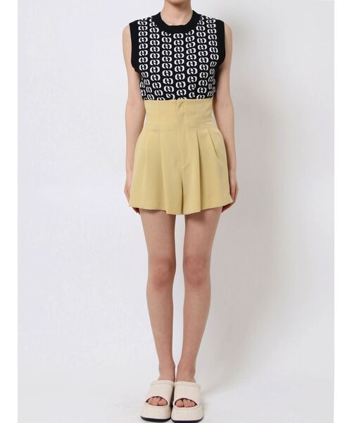 EMODA（エモダ）の「ハイウエストショートパンツ（その他パンツ・レディース・ブラック/アイボリー/イエロー・MEDIUM/SMALL）」の19枚目の写真