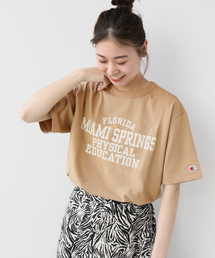 別注【CHAMPION】*RELUME 20s/1 USA Cotton Jersey:ロゴTシャツ