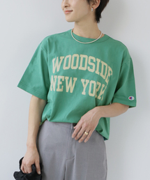 別注【CHAMPION】*RELUME 20s/1 USA Cotton Jersey:ロゴTシャツ