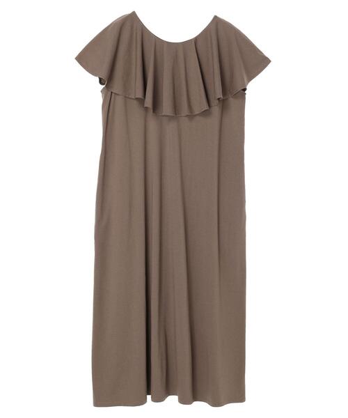 Sugar spoon(シュガースプーン)の「・SUGAR SPOON ケープカラーカットワンピース(ワンピース・レディース・ブラック/ブルー/モカ・FREE)」の19枚目の写真