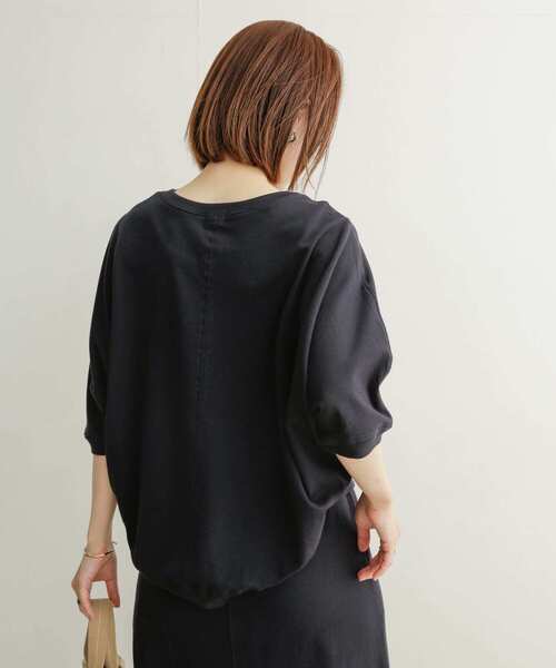 URBAN RESEARCH DOORS（アーバンリサーチドアーズ）の「『セットアップ対応』コットンワイド6分袖プルオーバー（Tシャツ/カットソー・レディース・ベージュ/ネイビー/カーキ・MEDIUM）」の15枚目の写真