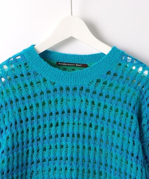 ANDERSSON BELL(アンダースンベル)の「<Andersson Bell> BLEEN KNIT CREW NECK/ニット(ニット/セーター・メンズ・ロイヤルブルー・L/M)」の3枚目の写真