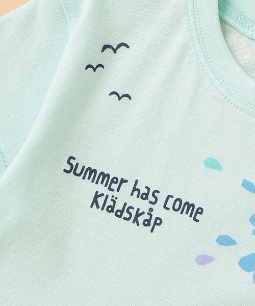 kladskap(クレードスコープ)の「異素材切替くじら半袖Tシャツ(Tシャツ/カットソー・キッズ・サックスブルー/オフホワイト・90cm/120cm/100cm/110cm/130cm)」の8枚目の写真