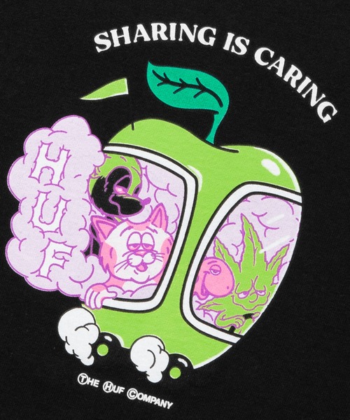 HUF X 420 コレクション SHARING IS CARING Tシャツ 送料関税込 ハフ) HUF 420 SHARING IS CARING TEE (SS:TEE)(TS01909-WH) T