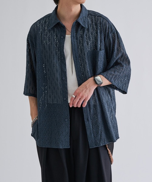 セール】レースシアールーズシャツ（シャツ/ブラウス）｜epnok