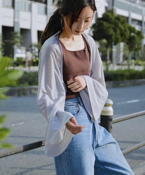 Fashion Letter（ファッションレター）の「2wayボレロuvカーディガン（カーディガン/ボレロ・レディース・ホワイト/ブラック/グレー/ネイビー・FREE）」の3枚目の写真