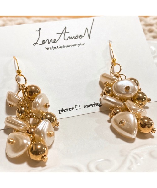 tone(トーン)の「【LoveAmooN】 pearlbelle (MA)(ピアス(両耳用)・レディース・ゴールド・FREE)」の7枚目の写真