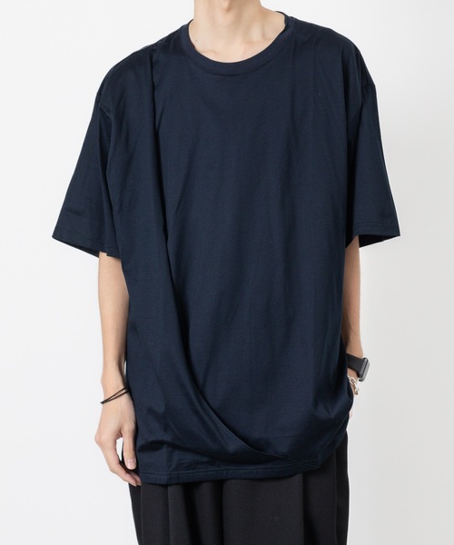 ato(アトウ)の「Layered T(Tシャツ/カットソー・メンズ・ホワイト/ブラック/ネイビー・46/48)」の3枚目の写真