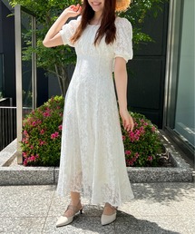 背中空きBACKリボンワンピース