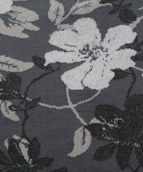 EMMA CLOTHES（エマクローズ）の「フラワーパターンジャガードニット ルーズカーディガン  EMMA CLOTHES（カーディガン/ボレロ・メンズ・ブルー/ライトベージュ/チャコール・M/L）」の19枚目の写真