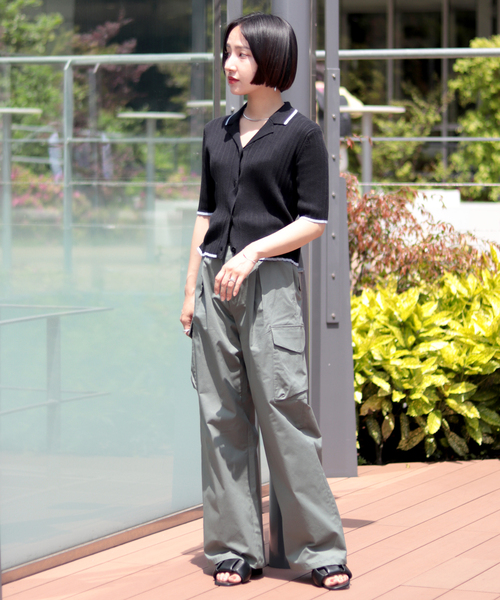 JOINT WORKS(ジョイントワークス)の「【Michelleさんコラボアイテム】エリツキリブカーディガン(ニット/セーター・レディース・ホワイト/ブラック・FREE)」の14枚目の写真