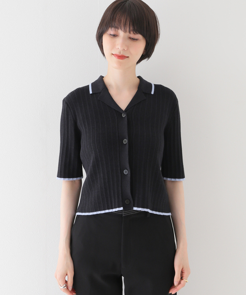 JOINT WORKS(ジョイントワークス)の「【Michelleさんコラボアイテム】エリツキリブカーディガン(ニット/セーター・レディース・ホワイト/ブラック・FREE)」の10枚目の写真