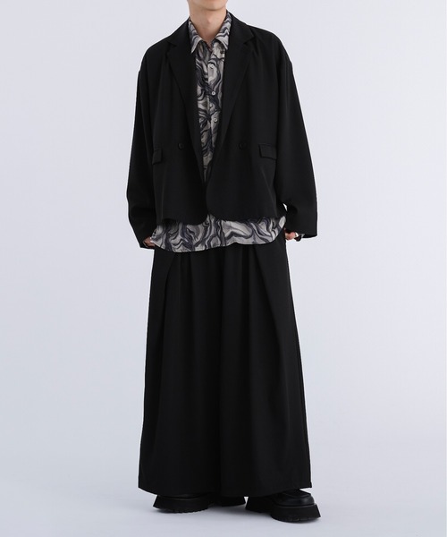 Ellno Loset（エルノロゼット）の「ハカマタックワイドパンツ（その他パンツ・メンズ・ブラック/ライトベージュ/パープル/ダークブルー/ブルーグレー/グレイッシュベージュ/アイボリー・SMALL/MEDIUM/LARGE）」の20枚目の写真