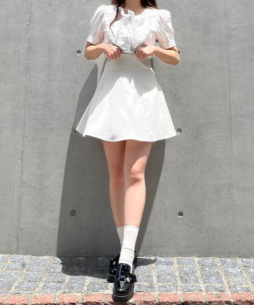 Crea titty&Co. PETIT(クレアティティーアンドコープチ)の「【Crea titty&Co.PETIT】ハートフリルブラウス(シャツ/ブラウス・レディース・ホワイト・FREE)」の10枚目の写真