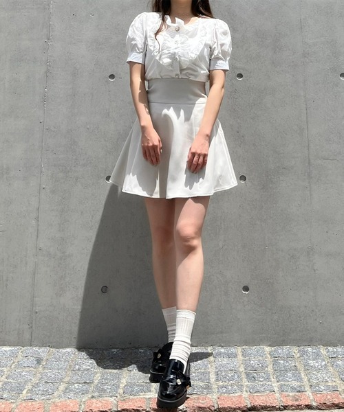 Crea titty&Co. PETIT(クレアティティーアンドコープチ)の「【Crea titty&Co.PETIT】ハートフリルブラウス(シャツ/ブラウス・レディース・ホワイト・FREE)」の11枚目の写真