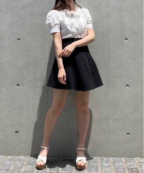 Crea titty&Co. PETIT(クレアティティーアンドコープチ)の「【Crea titty&Co.PETIT】ハートフリルブラウス(シャツ/ブラウス・レディース・ホワイト・FREE)」の7枚目の写真