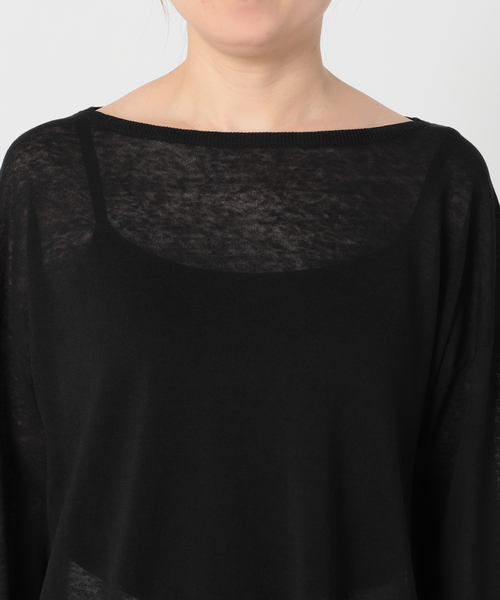 Noble（ノーブル）の「テンジクボートネックニット（ニット/セーター・レディース・ブラック/ブラウン/サックスブルー・FREE）」の16枚目の写真