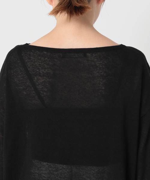 Noble（ノーブル）の「テンジクボートネックニット（ニット/セーター・レディース・ブラック/ブラウン/サックスブルー・FREE）」の17枚目の写真