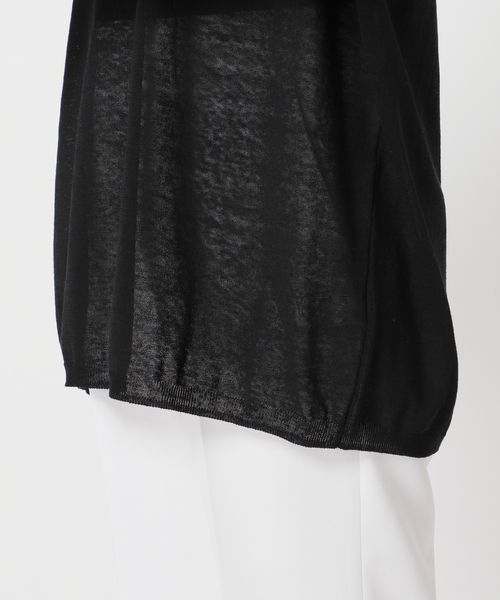 Noble（ノーブル）の「テンジクボートネックニット（ニット/セーター・レディース・ブラック/ブラウン/サックスブルー・FREE）」の20枚目の写真