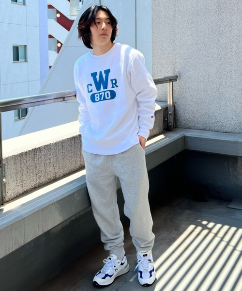 Champion(チャンピオン)の「CHAMPION/チャンピオン 無地 スウェットパンツ/コットンUSA 裏起毛 ジョガーパンツ C3-W206(スウェットパンツ・メンズ・グレー/ブラック・L/M/XL/XXL)」の15枚目の写真