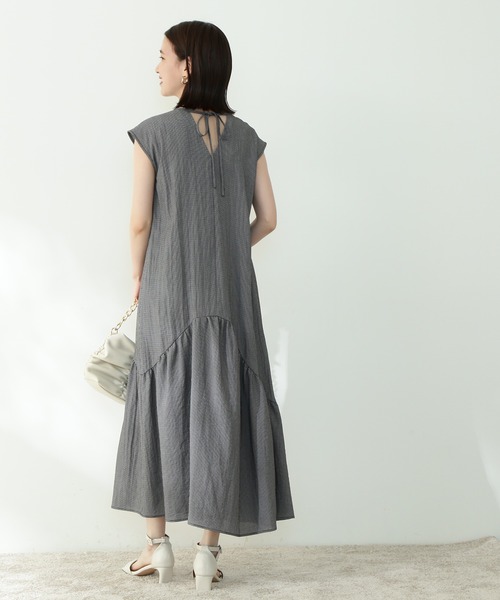 ◆フレンチスリーブイレヘムマーメイドワンピース