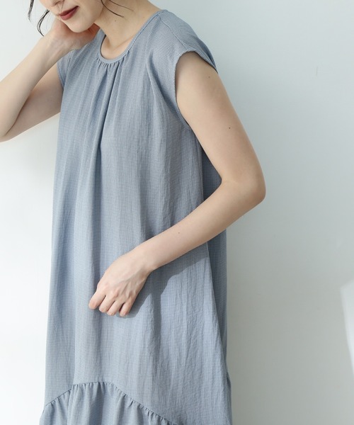 ◆フレンチスリーブイレヘムマーメイドワンピース