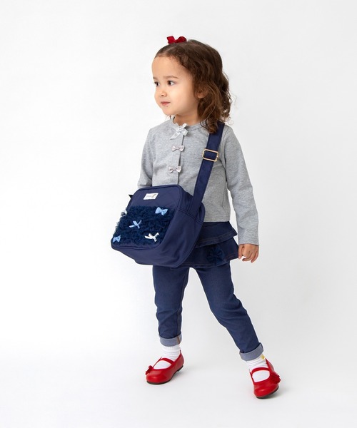 panpantutu（パンパンチュチュ）の「UVcut フレンチリボンカーディガン（カーディガン/ボレロ・キッズ・ライトグレー/ベビーピンク/ネイビー/レモンイエロー/ミント・80ｃｍ/90cm/110cm/100cm/130cm/120cm）」の19枚目の写真