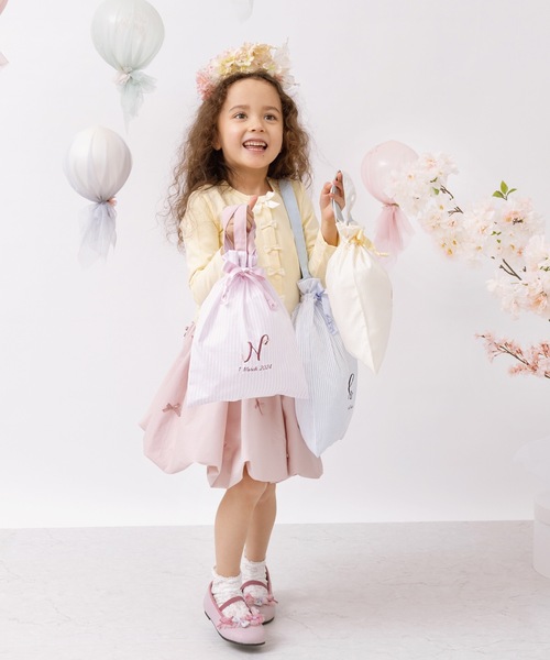 panpantutu（パンパンチュチュ）の「UVcut フレンチリボンカーディガン（カーディガン/ボレロ・キッズ・ライトグレー/ベビーピンク/ネイビー/レモンイエロー/ミント・80ｃｍ/90cm/110cm/100cm/130cm/120cm）」の16枚目の写真