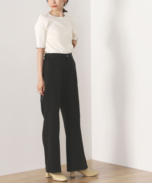 BEAMS HEART(ビームスハート)の「BEAMS HEART / セミフレア パンツ(スラックス・レディース・ブラック/オレンジ/グリーン・SMALL/MEDIUM)」の17枚目の写真