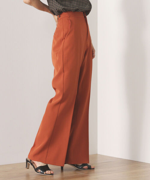BEAMS HEART(ビームスハート)の「BEAMS HEART / セミフレア パンツ(スラックス・レディース・ブラック/オレンジ/グリーン・SMALL/MEDIUM)」の19枚目の写真