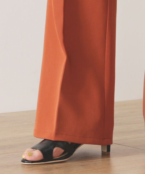 BEAMS HEART(ビームスハート)の「BEAMS HEART / セミフレア パンツ(スラックス・レディース・ブラック/オレンジ/グリーン・SMALL/MEDIUM)」の22枚目の写真