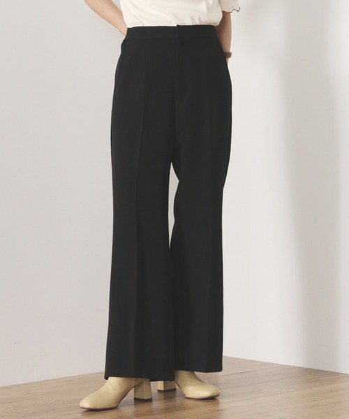 BEAMS HEART(ビームスハート)の「BEAMS HEART / セミフレア パンツ(スラックス・レディース・ブラック/オレンジ/グリーン・SMALL/MEDIUM)」の1枚目の写真