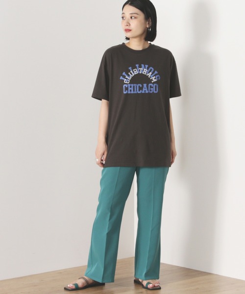 BEAMS HEART(ビームスハート)の「BEAMS HEART / セミフレア パンツ(スラックス・レディース・ブラック/オレンジ/グリーン・SMALL/MEDIUM)」の10枚目の写真