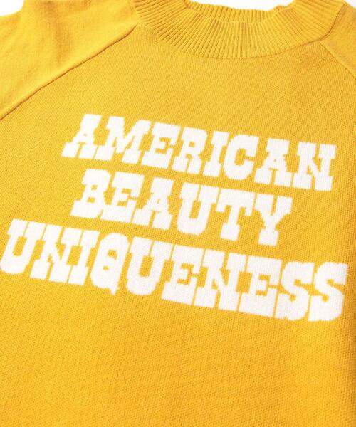 coen（コーエン）の「もちふわロゴジャカードラグランニット（ニット/セーター・レディース・ライム/グレー/イエロー・L/M）」の11枚目の写真