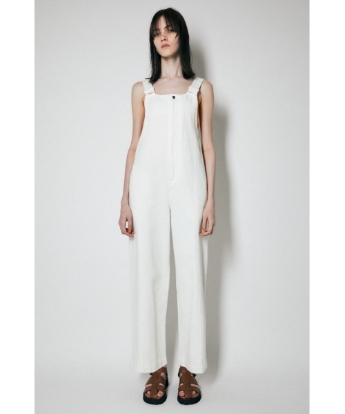 MOUSSY（マウジー）の「WIDE サロペット（サロペット/オーバーオール・レディース・オフホワイト/ブラック/ベージュ・1/2）」の4枚目の写真