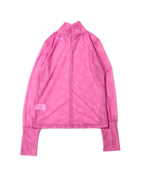 atmos pink（アトモスピンク）の「atmos pink 総柄 シースルートップス / アトモスピンク ソウガラ シースルートップス（その他トップス・レディース・ブラック/ベージュ/ピンク・S/M）」の6枚目の写真