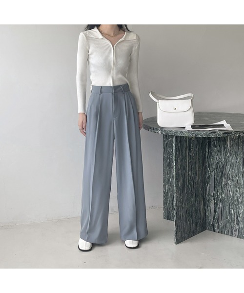 Banner Barrett（バナーバレット）の「カラータックスラックス（スラックス・レディース・ブルー/ライトグリーン/ナチュラル・SMALL/MEDIUM/LARGE/S/M/L）」の14枚目の写真