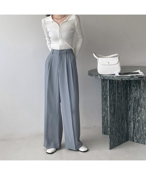 Banner Barrett（バナーバレット）の「カラータックスラックス（スラックス・レディース・ブルー/ライトグリーン/ナチュラル・SMALL/MEDIUM/LARGE/S/M/L）」の16枚目の写真