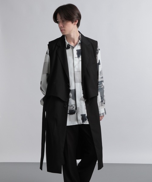 HARE（ハレ）の「2Pレイヤードロングベスト(HARE)（その他アウター 
