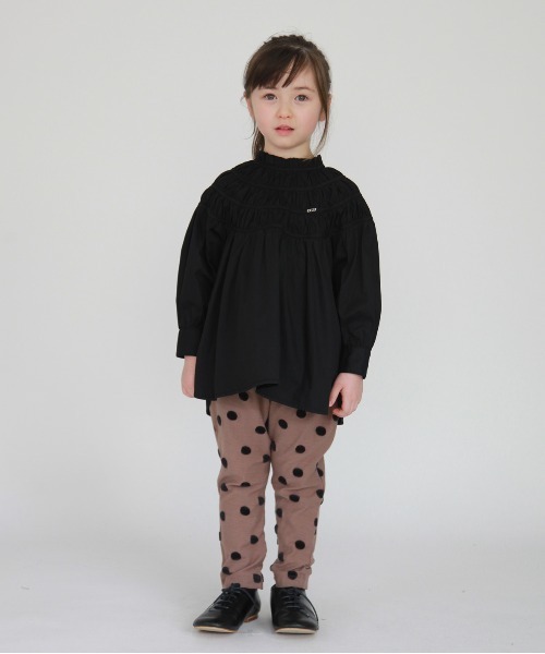 FITH（フィス）の「ドットカットベロアジャガード リラックス ロングパンツ（その他パンツ・キッズ・ホワイト/パープル/ブラウン・90/100/110/120/80）」の4枚目の写真