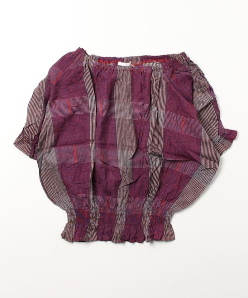 sandy（サンディー）の「【sandy】プリントシャーリングブラウス（シャツ/ブラウス・レディース・レッド/レッド系その他/ブルーグリーン/ブラック・FREE）」の4枚目の写真