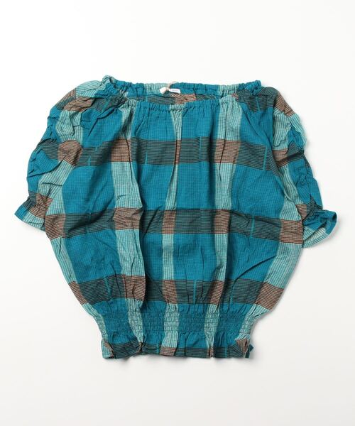 sandy（サンディー）の「【sandy】プリントシャーリングブラウス（シャツ/ブラウス・レディース・レッド/レッド系その他/ブルーグリーン/ブラック・FREE）」の2枚目の写真