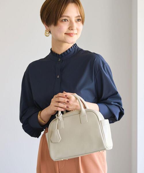 green label relaxing(グリーンレーベルリラクシング)の「マストハブ ボストン 2WAY バッグ(ショルダーバッグ・レディース・モカ/クリーム/ブラック/ケリー・FREE)」の7枚目の写真