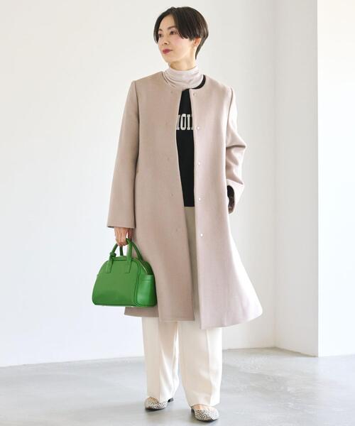 green label relaxing(グリーンレーベルリラクシング)の「マストハブ ボストン 2WAY バッグ(ショルダーバッグ・レディース・モカ/クリーム/ブラック/ケリー・FREE)」の9枚目の写真