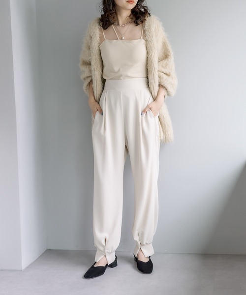 mystic（ミスティック）の「裾スリットイージーパンツ（その他パンツ・レディース・ブラック/アイボリー・1/2）」の9枚目の写真