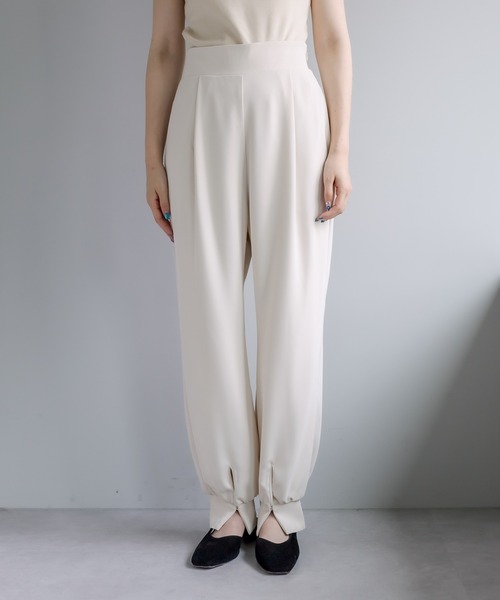 mystic（ミスティック）の「裾スリットイージーパンツ（その他パンツ・レディース・ブラック/アイボリー・1/2）」の22枚目の写真