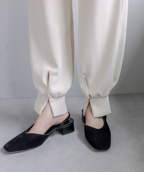 mystic（ミスティック）の「裾スリットイージーパンツ（その他パンツ・レディース・ブラック/アイボリー・1/2）」の8枚目の写真