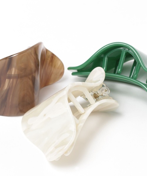 niko and...（ニコアンド）の「ヘアクリップ（バレッタ/ヘアクリップ・レディース・ブラウン/グリーン/アイボリー・0）」の4枚目の写真