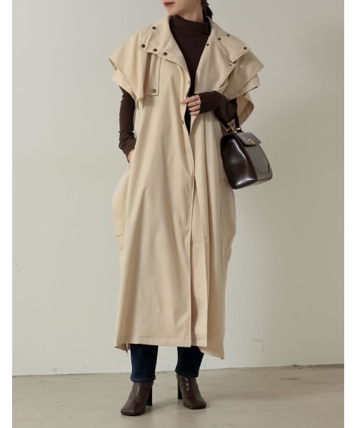 Re:EDIT（リエディ）の「[神山まりあさん着用]合皮ゴールドバックルフラップハンドバッグ（ハンドバッグ・レディース・ブラウン/ブラック・FREE）」の11枚目の写真