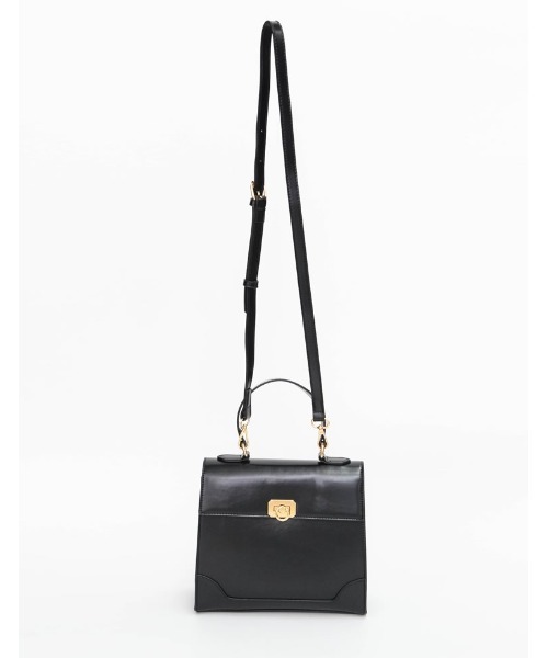 Re:EDIT（リエディ）の「[神山まりあさん着用]合皮ゴールドバックルフラップハンドバッグ（ハンドバッグ・レディース・ブラウン/ブラック・FREE）」の15枚目の写真